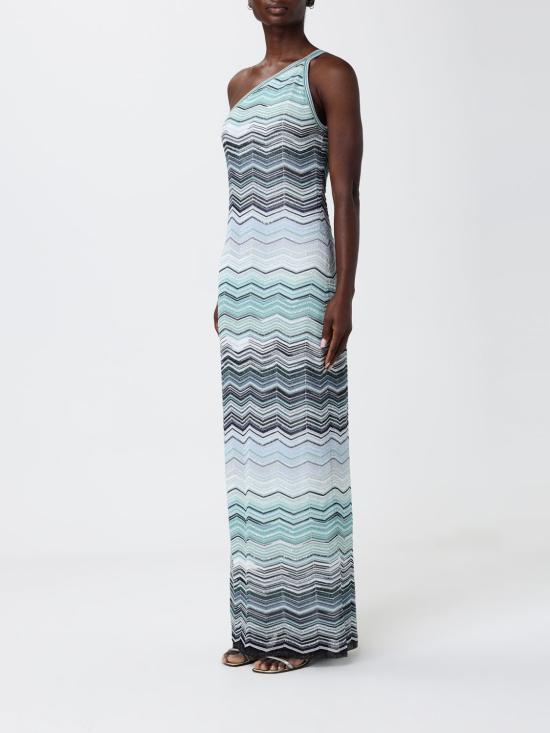 26SS 미소니 롱 원피스 DS26SG1GBK01H9 SMSN4 Turquoise - MISSONI