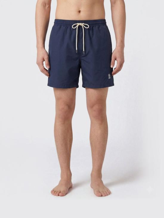 26SS 브루넬로 쿠치넬리 로고 스윔 팬츠 MW817043 CIQ43 Blue