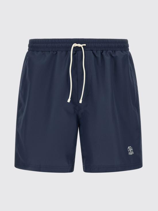26SS 브루넬로 쿠치넬리 로고 스윔 팬츠 MW817043 CIQ43 Blue - BRUNELLO CUCINELLI