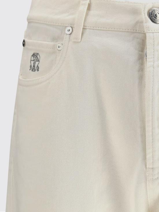 26SS 브루넬로 쿠치넬리 데님 팬츠 M237PO1090 C7210 White - BRUNELLO CUCINELLI