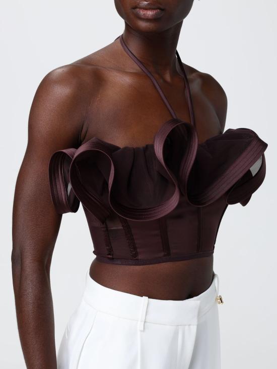 26SS 엘리자베타프랜치 탑 TO03962E2 644 Dark - ELISABETTA FRANCHI