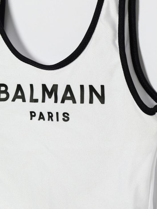 26SS [키즈] 발망 원피스 수영복 BXCA0DZ0005 100NE White - BALMAIN