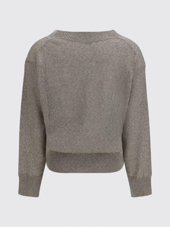 26SS 브루넬로 쿠치넬리 스웨터 MDT746412 C9089 Mud - BRUNELLO CUCINELLI