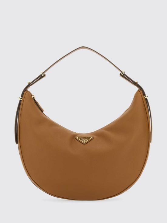 26SS 프라다 라지 레더 숄더백 1BC212VOVO2CYS F03BH Brown