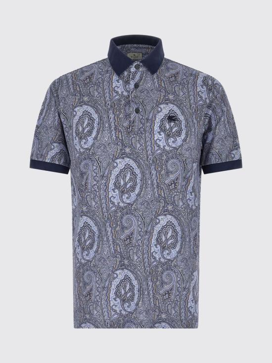 26SS 에트로 폴로 티셔츠 MRMD0004AKF79 X0880 Blue - ETRO