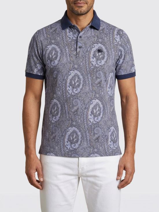 26SS 에트로 폴로 티셔츠 MRMD0004AKF79 X0880 Blue