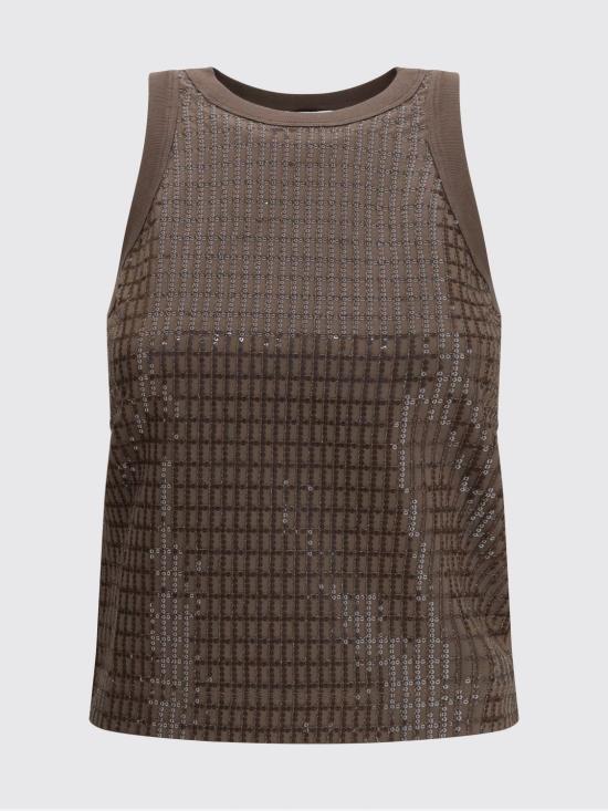 26SS 브루넬로 쿠치넬리 탑 M0T18HK500 C8589 Brown - BRUNELLO CUCINELLI