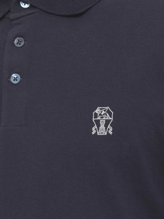 26SS 브루넬로 쿠치넬리 피케 폴로 셔츠 ME8548788 CK781 Blue 3 - BRUNELLO CUCINELLI