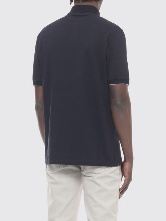 26SS 브루넬로 쿠치넬리 피케 폴로 셔츠 ME8548788 CK781 Blue 3 - BRUNELLO CUCINELLI