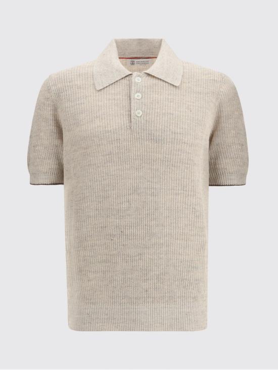 26SS 브루넬로 쿠치넬리 폴로 티셔츠 M2L707715 CSN89 Rope - BRUNELLO CUCINELLI