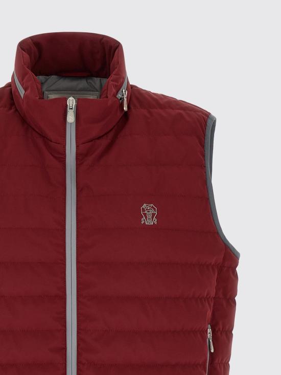 26SS 브루넬로 쿠치넬리 민소매 다운 재킷 MM49A7460G C1830 Red - BRUNELLO CUCINELLI