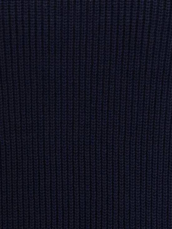 26SS 브루넬로 쿠치넬리 하프 잉글리시 립 리넨 코튼 니트 티셔츠 M2L707710 CBM73 Navy - BRUNELLO CUCINELLI