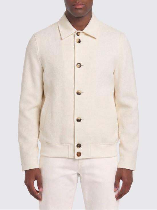 26SS 브루넬로 쿠치넬리 실크 리넨 울 믹스드 홉색 블루종 MZ4036581 C054 White