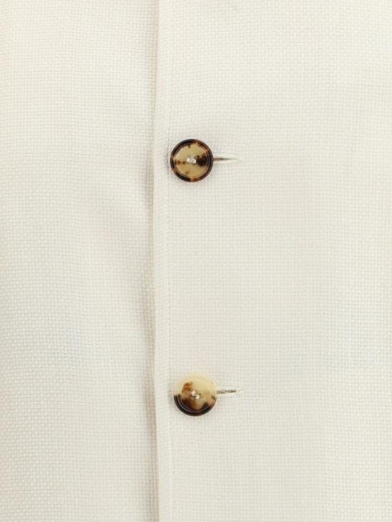 26SS 브루넬로 쿠치넬리 실크 리넨 울 믹스드 홉색 블루종 MZ4036581 C054 White - BRUNELLO CUCINELLI