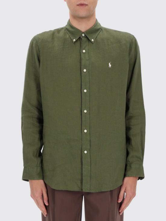 26SS 폴로 랄프로렌 긴팔 셔츠 710966294 513 Military