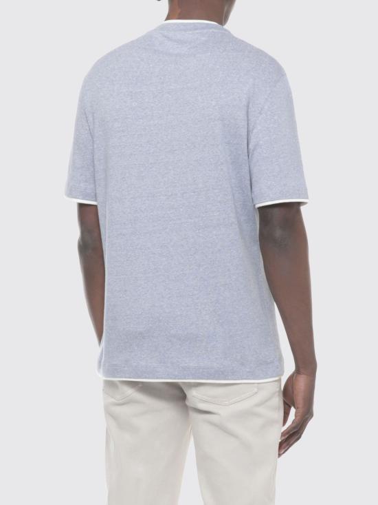 26SS 브루넬로 쿠치넬리 페이크 레이어링 티셔츠 MW8357427 CGE03 Grey - BRUNELLO CUCINELLI