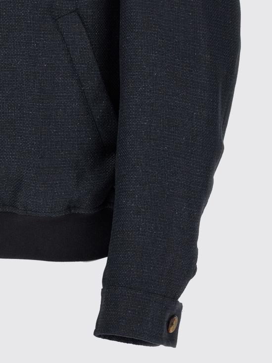 26SS 브루넬로 쿠치넬리 실크 리넨 울 믹스드 홉색 블루종 MZ4036581 C038 Navy - BRUNELLO CUCINELLI