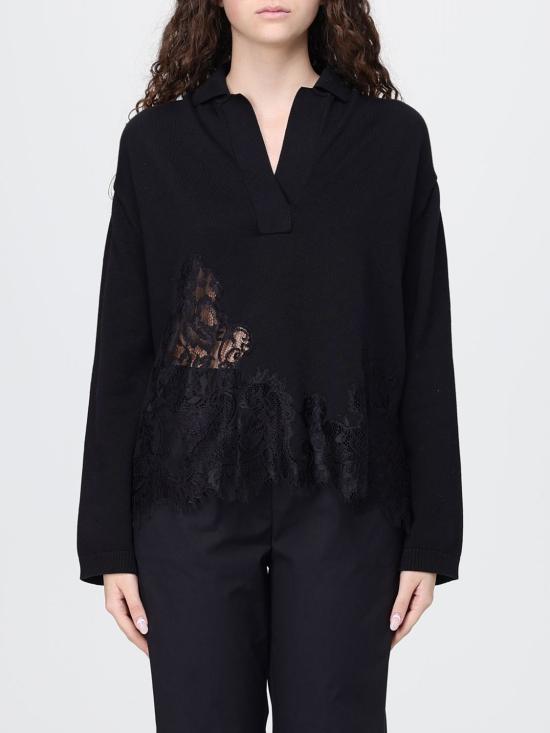 26SS 세미쿠튀르 폴로 티셔츠 Y6SH06 Y690 Black