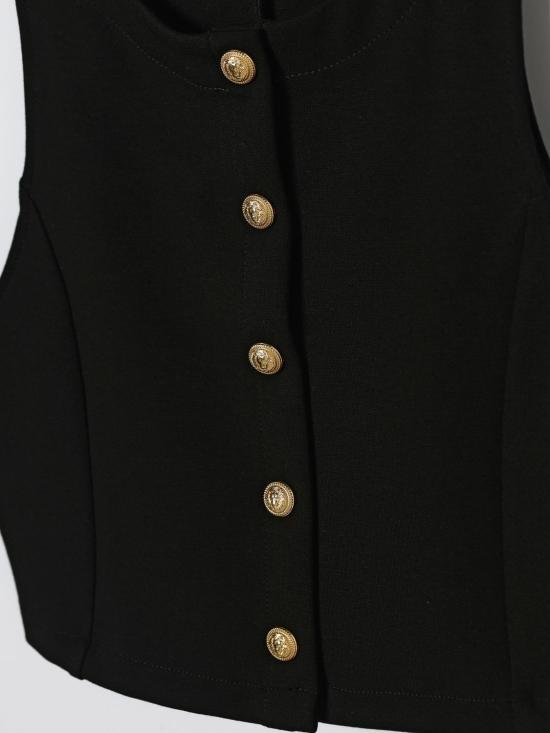 26SS [키즈] 발망 베스트 BY5A02J0371 930 Black - BALMAIN