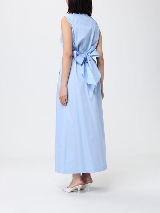 26SS 하니타 롱 원피스 HV38284597 AZZURRO Gnawed Blue - HANITA