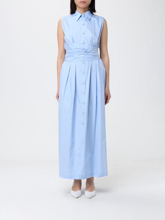 26SS 하니타 롱 원피스 HV38284597 AZZURRO Gnawed Blue