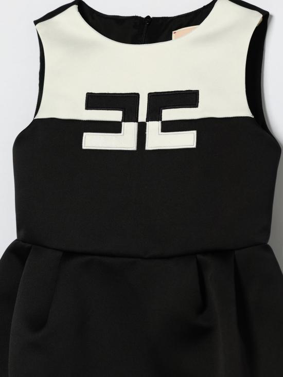 26SS [키즈] 엘리자베타프랜치 원피스 EFAB6590RA016 D285 Black - ELISABETTA FRANCHI