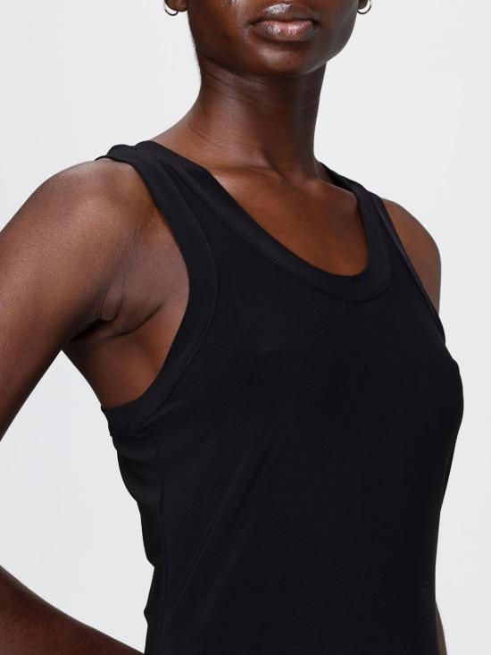 26SS 노마카말리 민소매 티셔츠 KK2266PL219001 Black - NORMA KAMALI