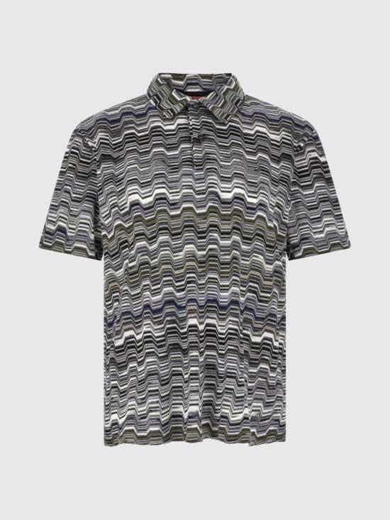 26SS 미소니 폴로 티셔츠 US26S20BBR014O S616H Green - MISSONI