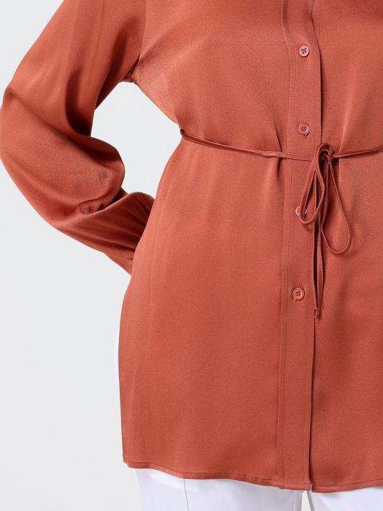 26SS 세미쿠튀르 블라우스 Y6SM13 U03 Brown - SEMI-COUTURE