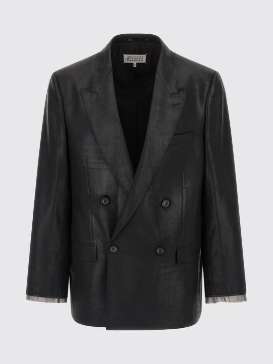 26SS 마르지엘라 Foiled 울 블레이저 S50BN0548M35745 900 Black - MAISON MARGIELA