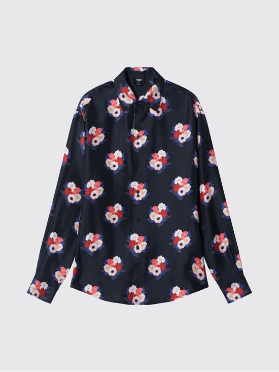 26SS 펜디 긴팔 셔츠 FS1355AY4B F0ZNZ Navy - FENDI