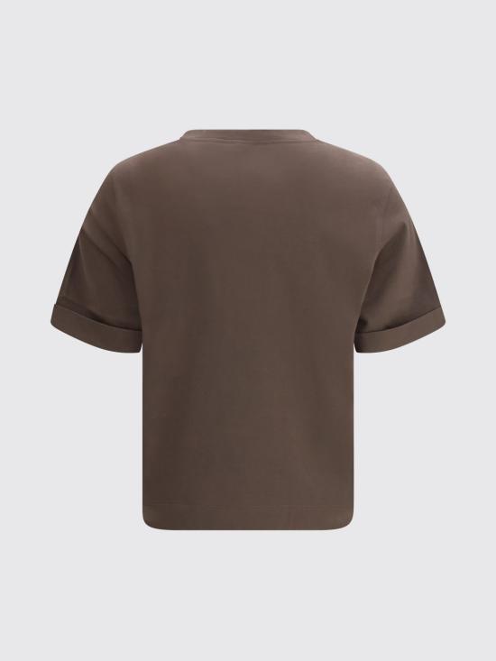 26SS 브루넬로 쿠치넬리 반팔 티셔츠 M0T81BZ100 C8589 Brown - BRUNELLO CUCINELLI