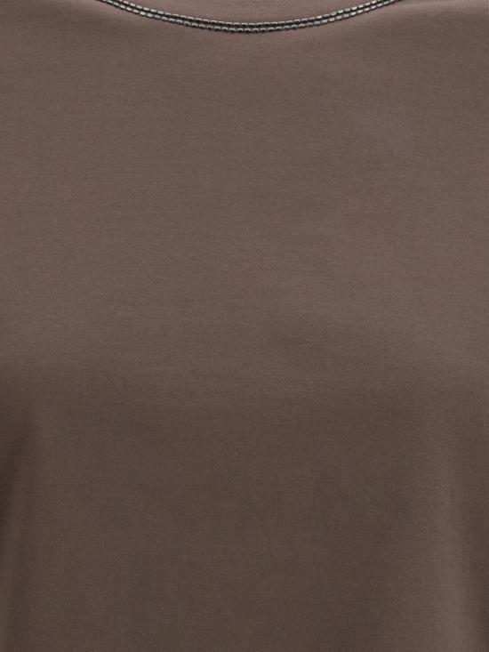 26SS 브루넬로 쿠치넬리 반팔 티셔츠 M0T81BZ100 C8589 Brown - BRUNELLO CUCINELLI