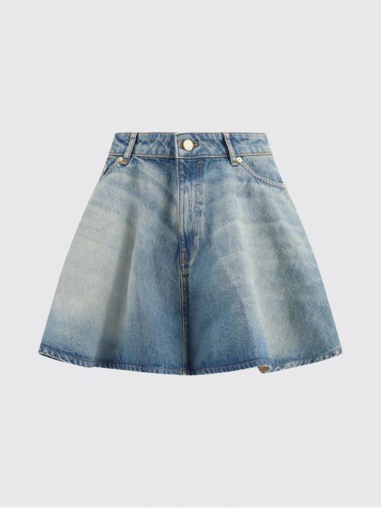 26SS 가니 틴트 리지드 데님 스커트 A1090088 567 Blue - GANNI