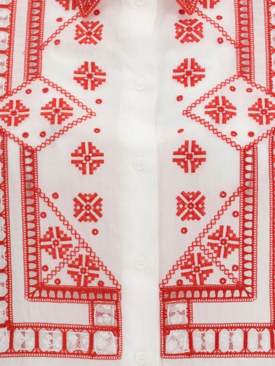 26SS 에르마노 설비노 블라우스 D482K322RGWJ B4829 White - ERMANNO SCERVINO