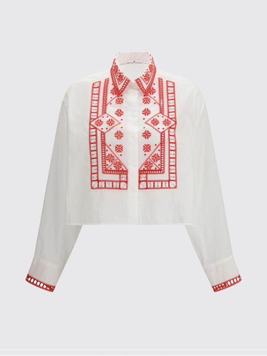 26SS 에르마노 설비노 블라우스 D482K322RGWJ B4829 White - ERMANNO SCERVINO