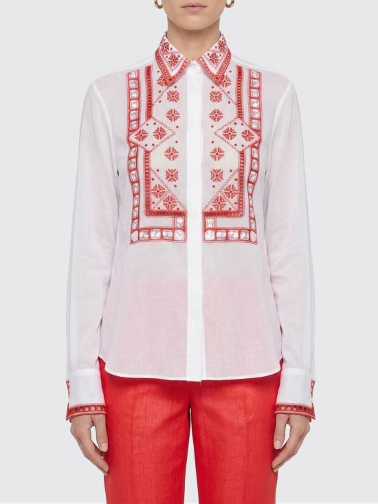 26SS 에르마노 설비노 블라우스 D482K322RGWJ B4829 White