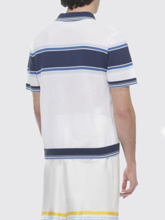 26SS 카사블랑카 폴로 티셔츠 MSS26KW1304 01 White - CASABLANCA