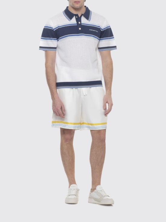 26SS 카사블랑카 폴로 티셔츠 MSS26KW1304 01 White - CASABLANCA