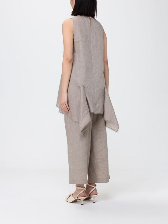 26SS 파비아나 필리피 민소매 티셔츠 TPD276F743M161 0161 Dove Grey - FABIANA FILIPPI