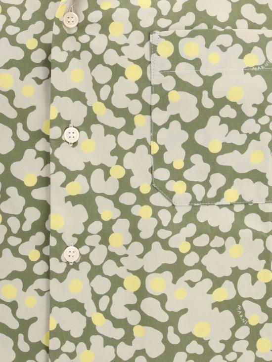 26SS 마르니 반팔 셔츠 CUMU0213A5UTC576 VIV56 Moss Green - MARNI