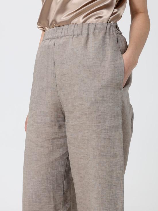 26SS 파비아나 필리피 트레비 린넨 팬츠 PAD276F310M131 0161 Dove Grey - FABIANA FILIPPI