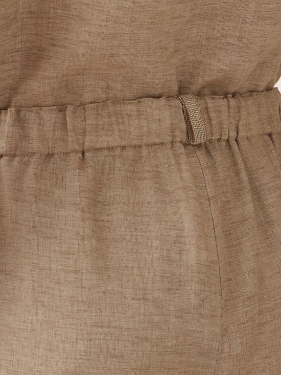 26SS 파비아나 필리피 트레비 린넨 팬츠 PAD276F310M131 0161 Dove Grey - FABIANA FILIPPI