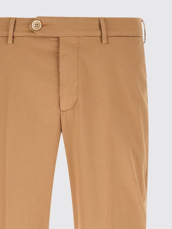 26SS 브루넬로 쿠치넬리 코튼 스트래치 미드 라이즈 슬림 핏 치노 M289LI1770 C6036 Camel - BRUNELLO CUCINELLI