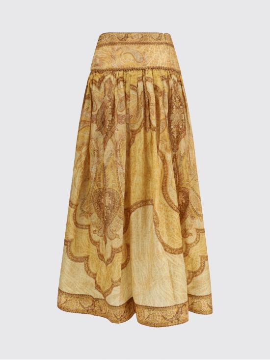 26SS 짐머만 롱 스커트 6437SRS262 TPMM Beige - ZIMMERMANN