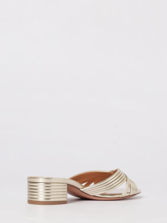 26SS 아쿠아주라 힐/펌프스 SUDMIDS3LAM FD5 Gold - AQUAZZURA