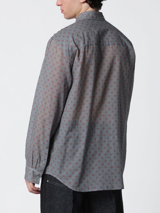 26SS 드리스 반 노튼 긴팔 셔츠 207163109 510 Grey - DRIES VAN NOTEN