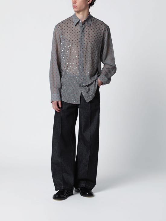 26SS 드리스 반 노튼 긴팔 셔츠 207163109 510 Grey - DRIES VAN NOTEN