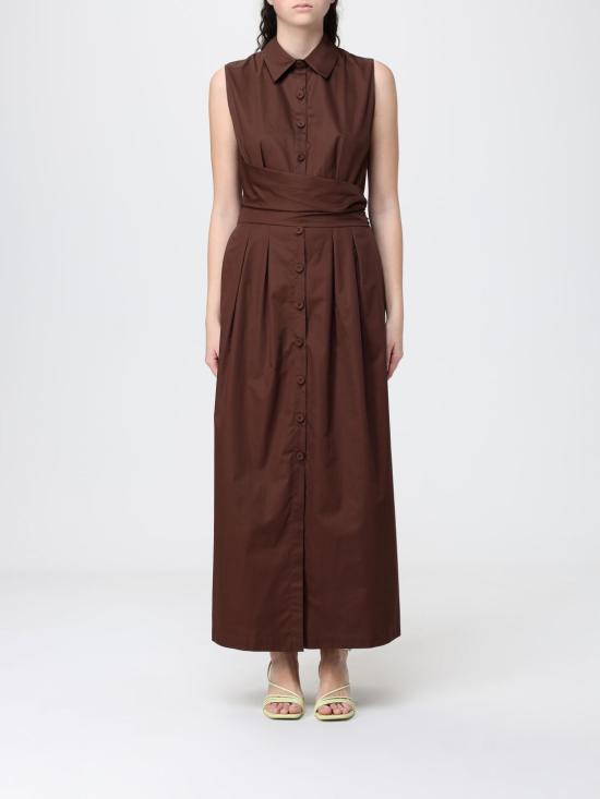 26SS 하니타 롱 원피스 HV38284597 EBANO Ebony