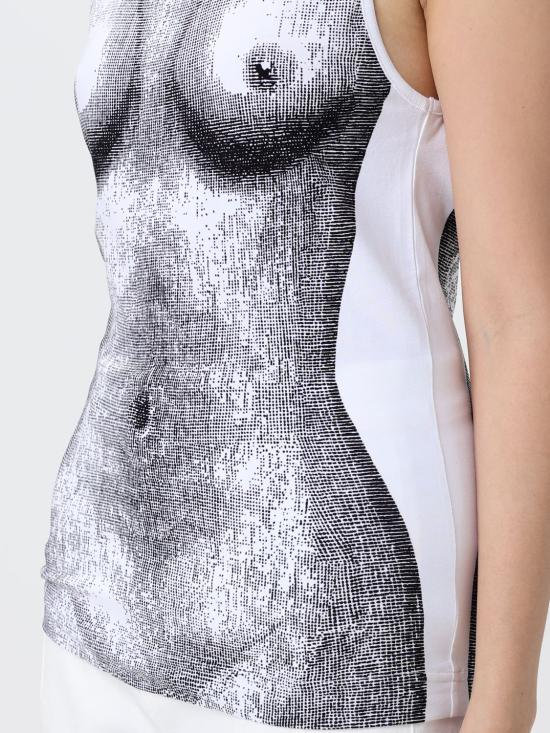 26SS 모스키노 민소매 티셔츠 12060535 1888 Multicolor - MOSCHINO